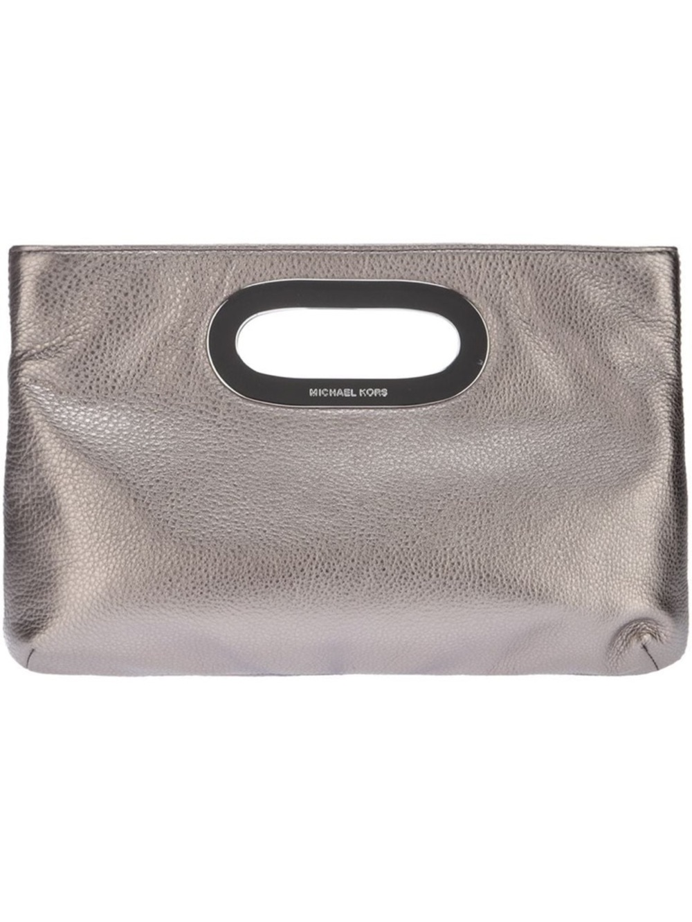 Michael Kors Leather Gunmetal Women's Clutch Bag